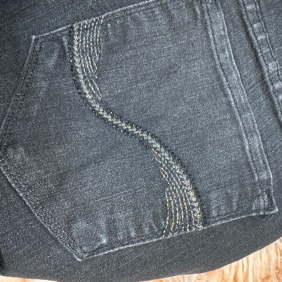 NYDJ Women's Straight Leg Black Jeans Size 10P - Picture 3 of 6